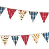 Camping Bunting Flags, accent decor, Barn Owl Primitives, home decor, vintage inspired decor