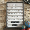 letter board collection