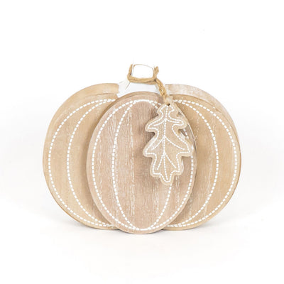mango wood pumpkin - two sided