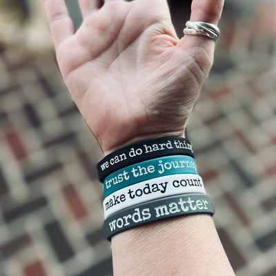 We Can Do Hard Things Silicone Bracelet