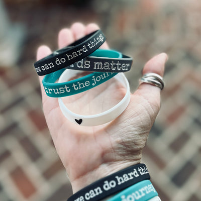 Words Matter Silicone Bracelet