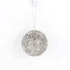 Elegant Jewel Ball Ornament - Silver