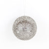 Elegant Jewel Ball Ornament - Silver