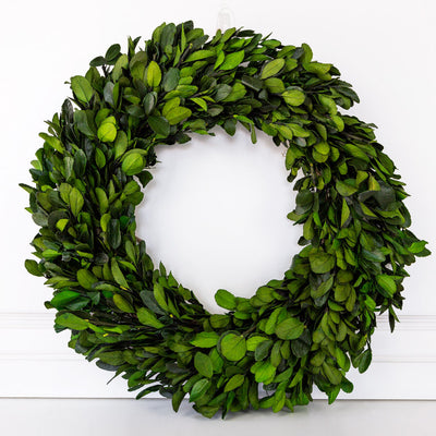 Pressed Boxwood Wreath