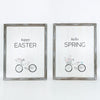 Happy Easter Hello Spring Reversible Sign