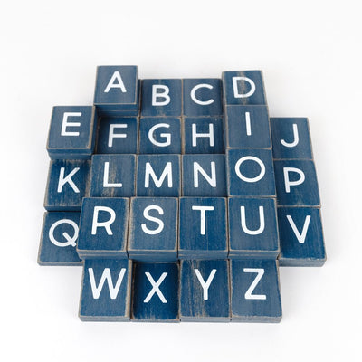 Denim Letter Board Letters