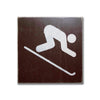 downhill skiing sign