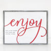 Reversible Enjoy Sign