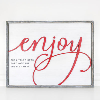 Reversible Enjoy Sign