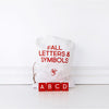 Red Apple Letter Board Letters
