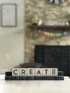 ledge for letter board letters - black