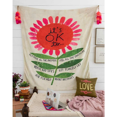 It's Okay Tapestry Blanket