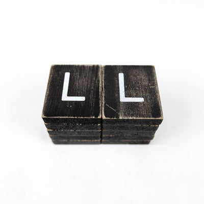 Extra Individual Letters for Letter Boards Black Tiles