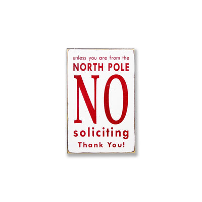 christmas no soliciting