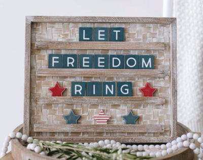 Denim Letter Board Letters