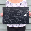 USA Painted Outline Map - Pick Your State