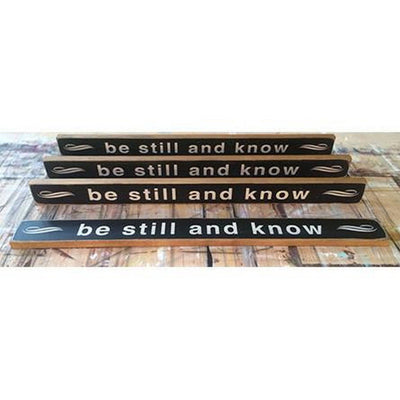 be still and know, sign, - Barn Owl Primitives, vintage wood signs, typography decor,