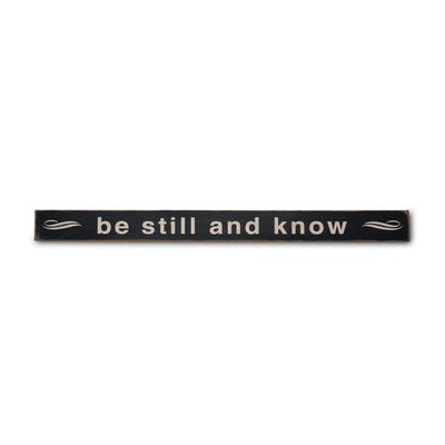 be still and know, sign, Barn Owl Primitives, home decor, vintage inspired decor