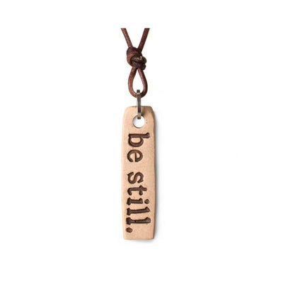 be still. necklace