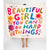 Beautiful Girl - You Can Do Hard Things Tapestry Blanket