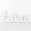 believe word cutout