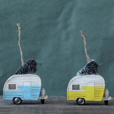 vintage style camper ornament
