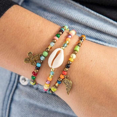 beaded charm bracelets