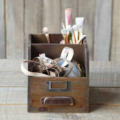 antique style desk caddy, decor, Barn Owl Primitives, home decor, vintage inspired decor