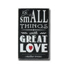 do small things with great love, sign, Barn Owl Primitives, home decor, vintage inspired decor