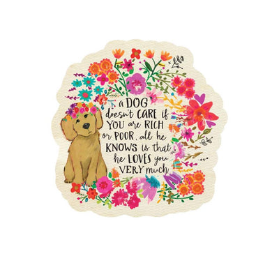 Dog Doesn't Care Sticker