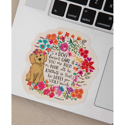Dog Doesn't Care Sticker