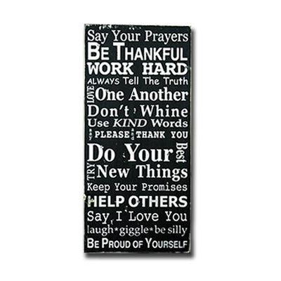 family rules say your prayers sign, sign, - Barn Owl Primitives, vintage wood signs, typography decor,