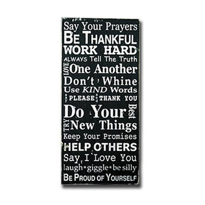 family rules say your prayers sign, sign, - Barn Owl Primitives, vintage wood signs, typography decor,