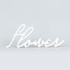 Flower word cutout