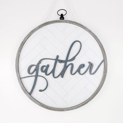 Gather Round Reversible Sign