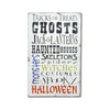 ghosts and jack-o-lanterns, sign, Barn Owl Primitives, home decor, vintage inspired decor