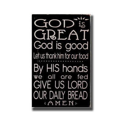 god is great, sign, Barn Owl Primitives, home decor, vintage inspired decor