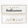 NEW Happy Halloween Happy Fall Y'all Reversible Sign