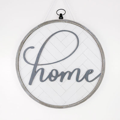 Home Round Reversible Sign