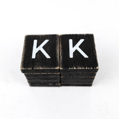 Extra Individual Letters for Letter Boards Black Tiles
