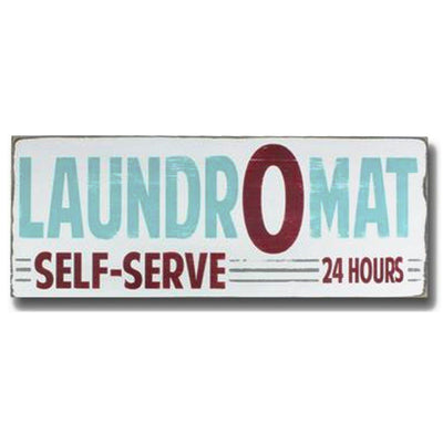 laundry O mat, sign, - Barn Owl Primitives, vintage wood signs, typography decor,