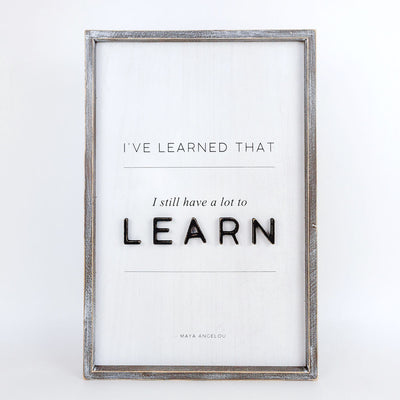 Moments Learn  Maya Tall Reversible Sign