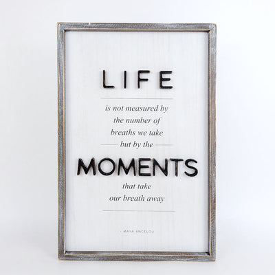 Moments Learn  Maya Tall Reversible Sign