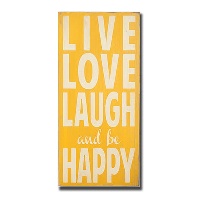 live, love, laugh, and be happy, sign, - Barn Owl Primitives, vintage wood signs, typography decor,