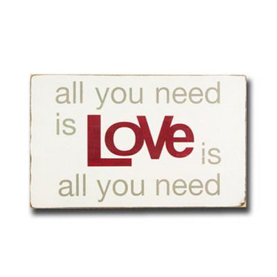 love is all you need, sign, - Barn Owl Primitives, vintage wood signs, typography decor,