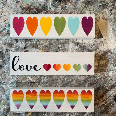 rainbow heart signs