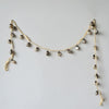 mercury glass garland - white with grey