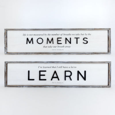 Moments / Learn Maya Reversible Sign