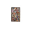 wool felt balls garland with jingle bells - multi color