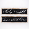 O Holy Night / Home Sweet Home Reversible Sign